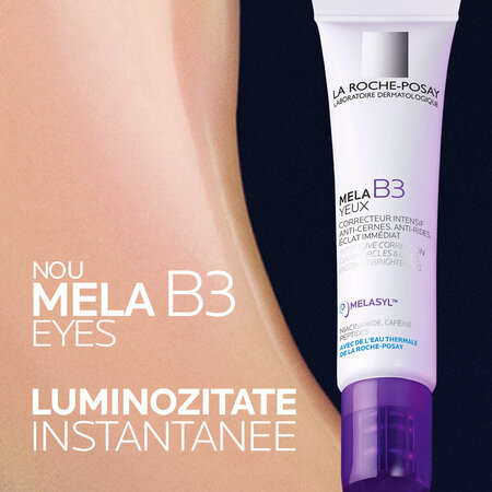 Crema pentru conturul ochilor impotriva cearcanelor si liniilor fine Mela B3, 15 ml, La Roche Posay 805239