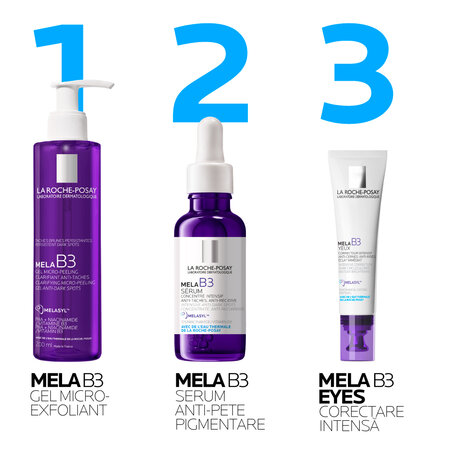 Crema pentru conturul ochilor impotriva cearcanelor si liniilor fine Mela B3, 15 ml, La Roche Posay 805244