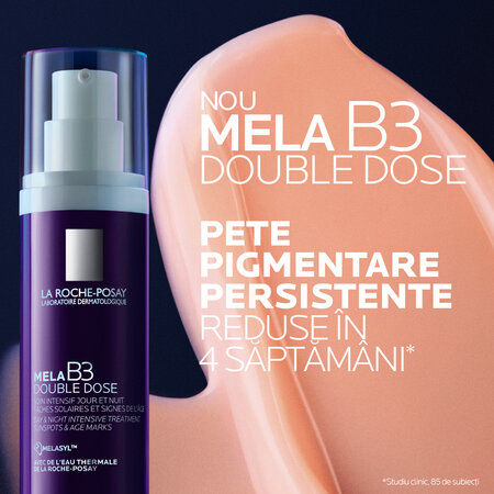 Ser ingrijire intensiva anti-pete si pentru fermitate Mela B3 Double Dose, 40 ml, La Roche Posay 805260