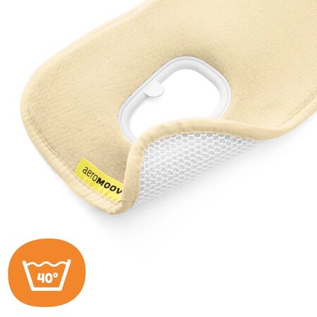 Protectie antitranspiratie pentru scaunul auto, GR 0, Vanilla, 1 bucata, Aeromoov 805506