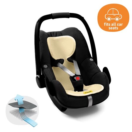 Protectie antitranspiratie pentru scaunul auto, GR 0, Vanilla, 1 bucata, Aeromoov 805508