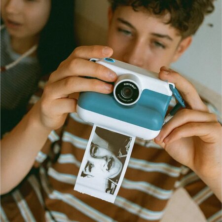Camera foto cu functie de printare K-Print imprimare termica, Bleu, 8 ani+, Kidywolf 805551