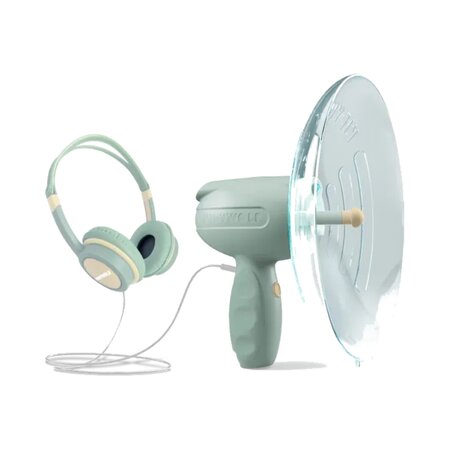 Jucarie amplificator de sunet pentru copii KidySpy, Green, 6 ani+, Kidywolf