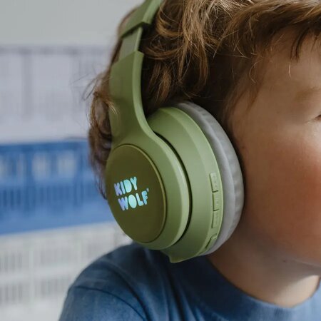 Casti audio cu urechi magnetice KidYears, Dino, 4 ani+, Kidywolf 805628