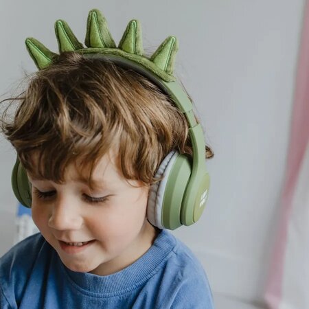 Casti audio cu urechi magnetice KidYears, Dino, 4 ani+, Kidywolf 805629