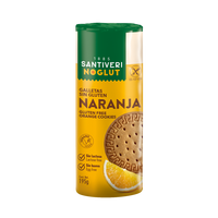 Biscuiti Fara Gluten cu aroma de portocala, 180 g, Santiveri