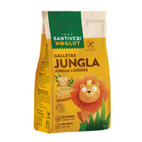 Biscuiti Fara Gluten in forma de animale din Jungla, 100 g, Santiveri