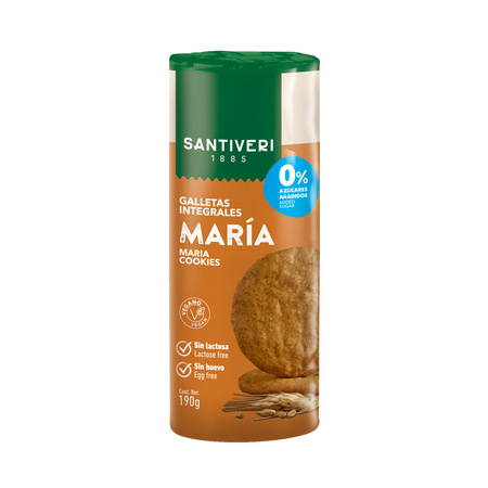 Biscuiti integrali Maria, 190 g, Santiveri