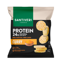 Mini Turtite proteice fara gluten cu Curry, 50 g, Santiveri