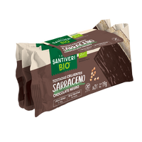 Paine crocanta Bio din Hrisca cu Ciocolata, 6 x 19 g, Santiveri