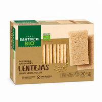 Paine crocanta Bio fara gluten din Linte, 100 g, Santiveri
