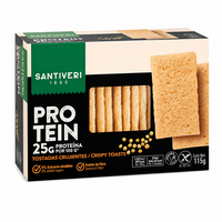 Paine crocanta Proteica fara gluten, 115 g, Santiveri
