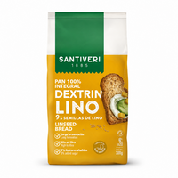 Paine prajita dextrinata cu seminte de in, 300 g, Santiveri
