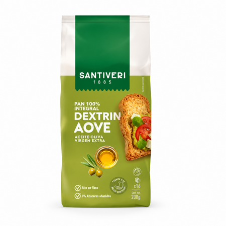 Paine prajita dextrinata cu Ulei de Masline Extravirgin, 200 g, Santiveri