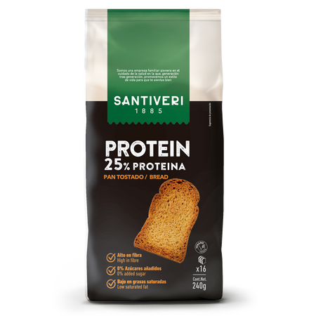 Paine prajita proteica, 240 g, Santiveri