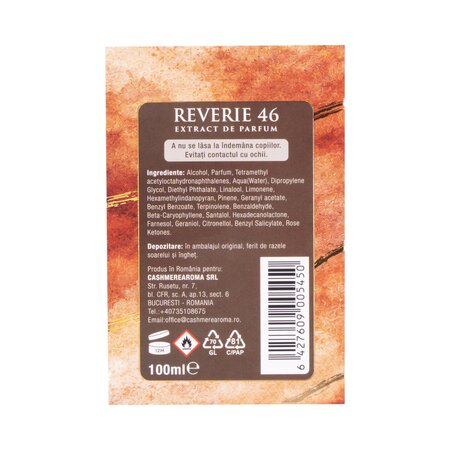 Extract de parfum, Reverie 46, 100 ml, Cashmere Aroma 806349