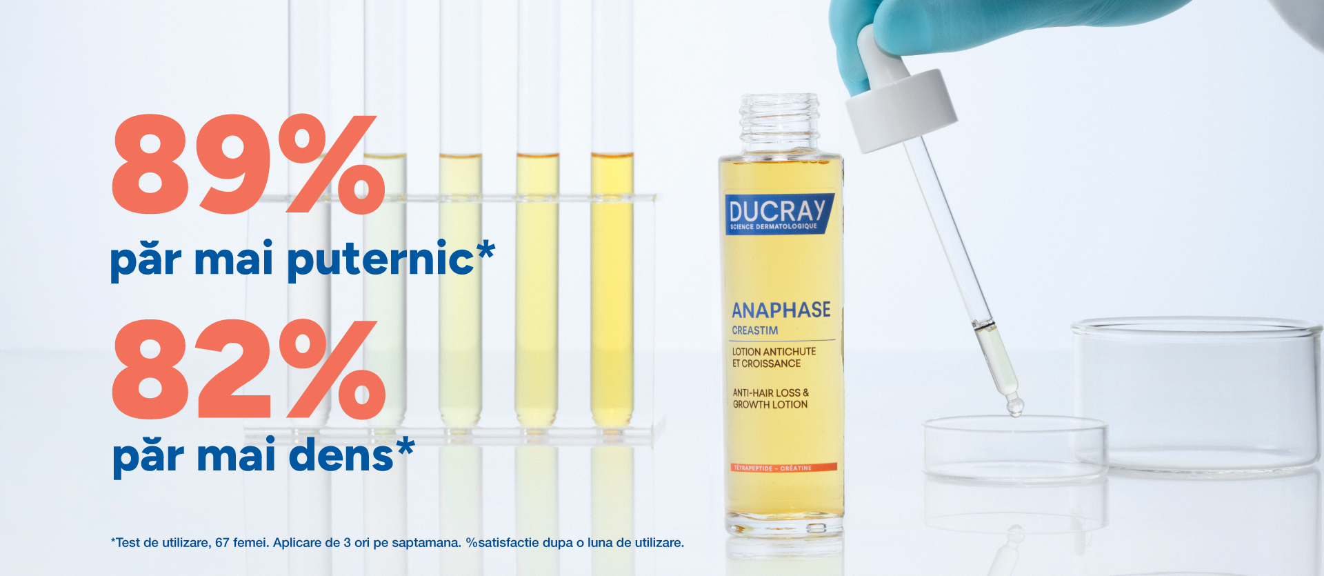 Ducray Anaphase Creastim par mai puternic si mai dens