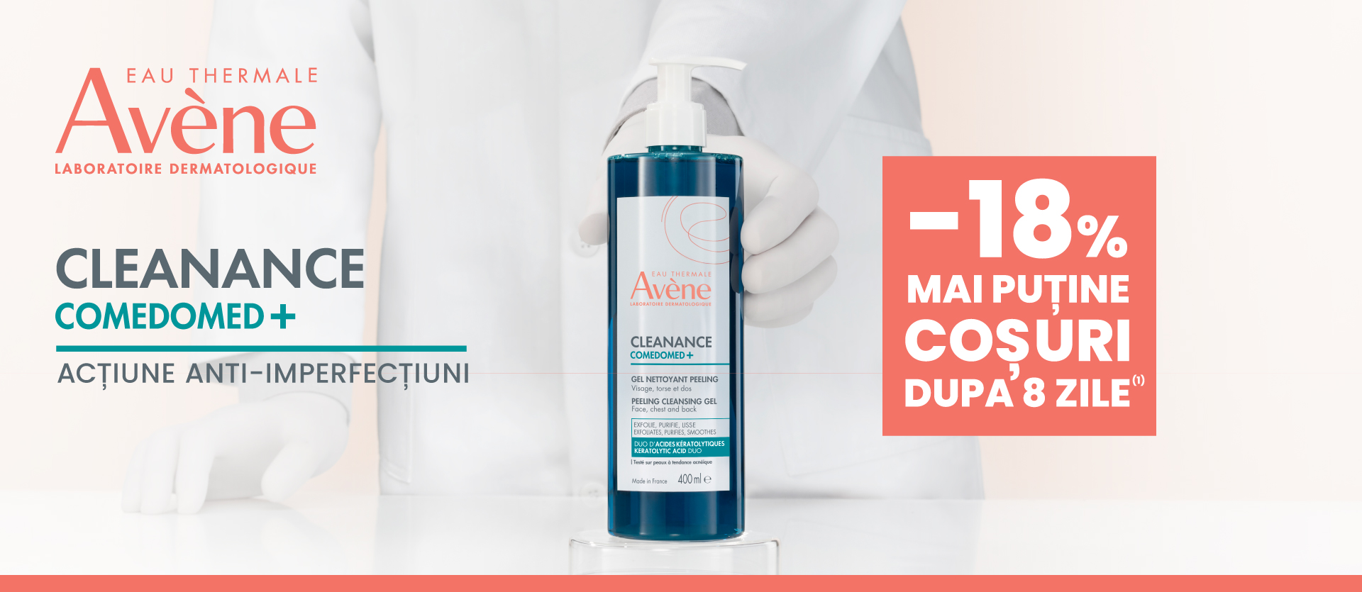 Avene Cleanance Comedomed Gel de curatare exfoliant