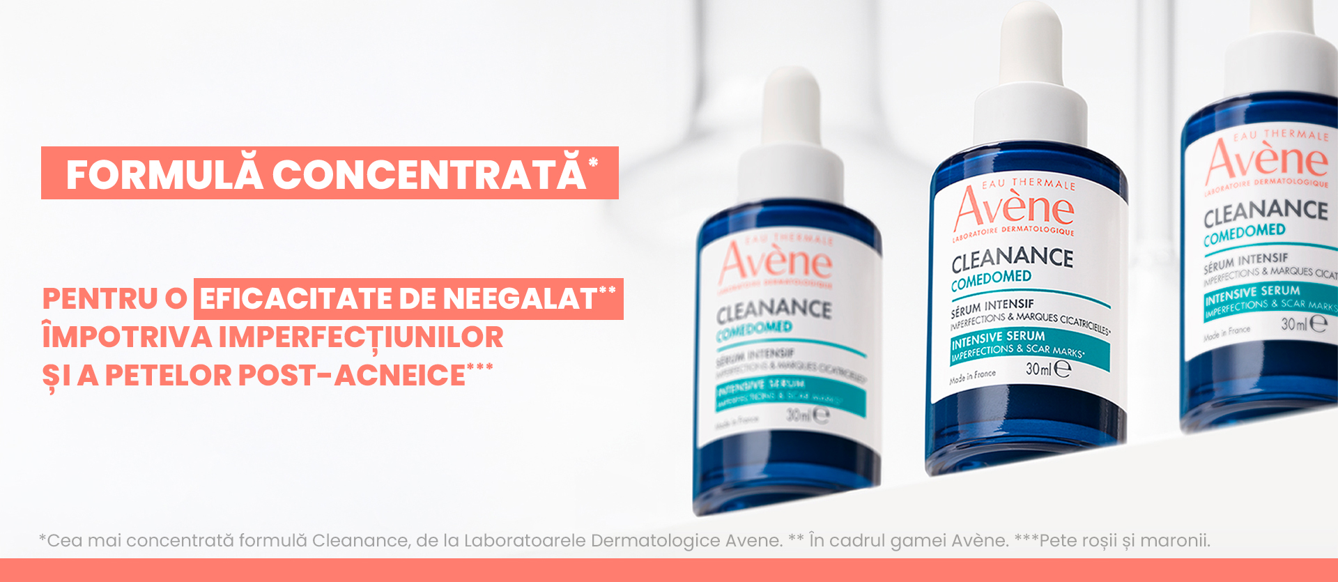 Avene Cleanance Comedomed Ser formula concentrata impotriva imperfectiunilor si petelor post-acneice