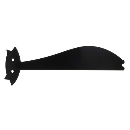 Rigla din plastic, 15 cm, Negru, Pisica, Strigo 806762