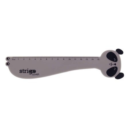 Rigla din plastic, 15 cm, Panda, Strigo 806765