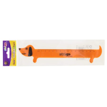 Rigla din plastic, 15 cm, Catel, Strigo