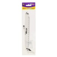 Rigla din plastic, 15 cm, Avion, Strigo