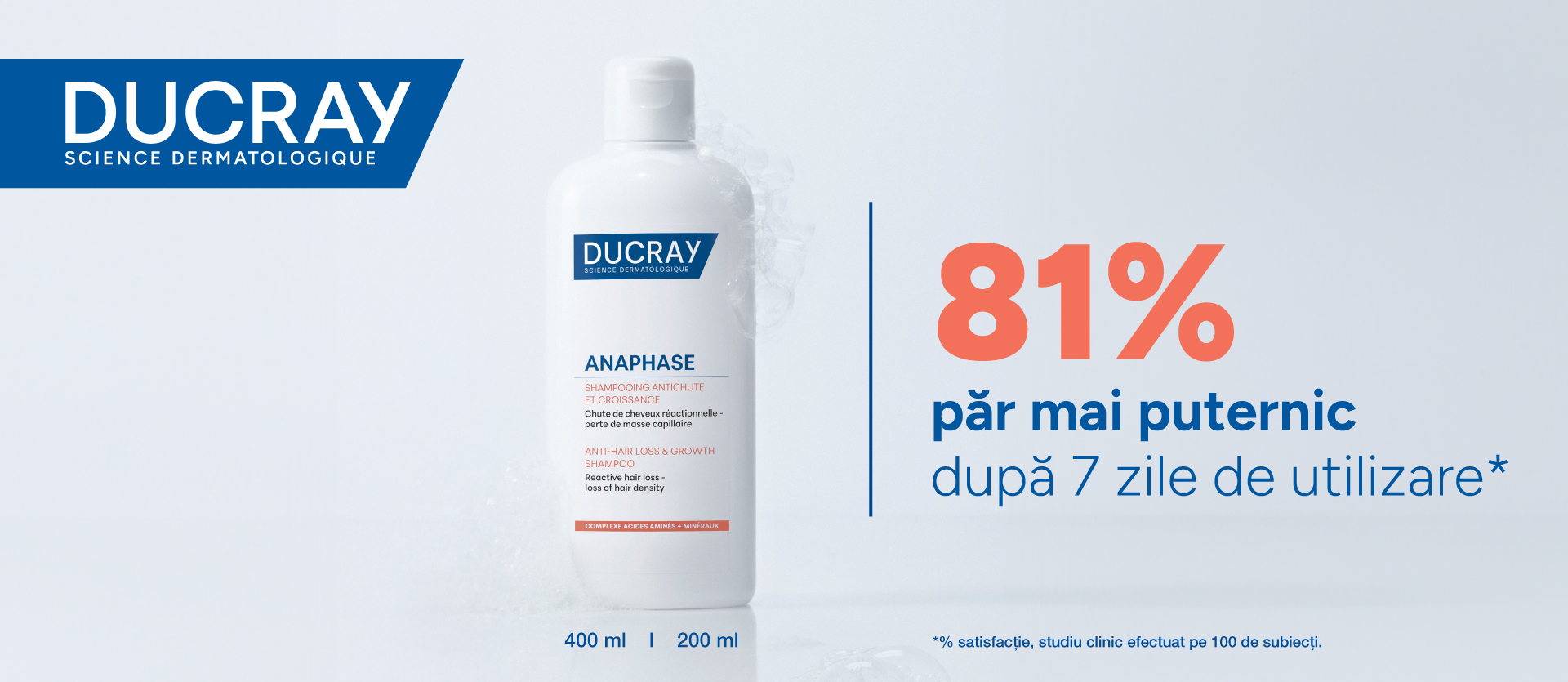 Ducray Anaphase Sampon impotriva caderii si pentru cresterea parului