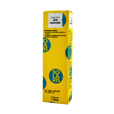 Unguent antireumatic, 40 ml, Solaris Wellness 807227