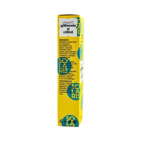 Unguent cu galbenele si catina, 40 ml, Solaris Wellness 807271
