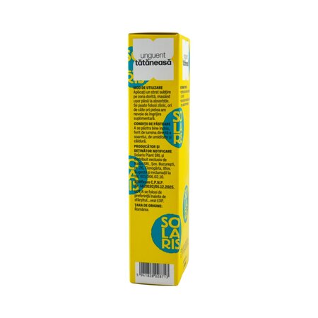 Unguent cu tataneasa, 40 ml, Solaris Wellness 807276