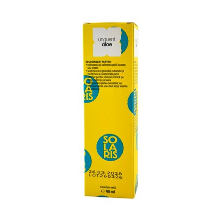 Unguent cu Aloe Vera, 40 ml, Solaris Wellness 807283
