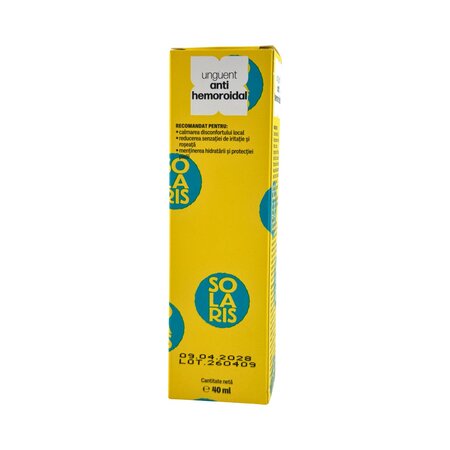Unguent antihemoroidal, 40 ml, Solaris Wellness 807291
