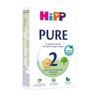 Lapte praf Formula de continuare Bio Pure 2, 6 luni+, 300 g, Hipp