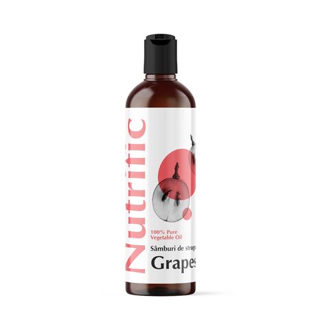 Ulei din samburi de struguri pentru fata, corp si par, 100 ml, Nutrific