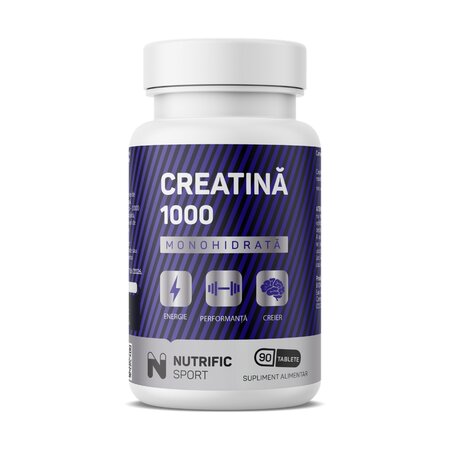 Creatina 1000 monohidrata, 90 tablete, Nutrific