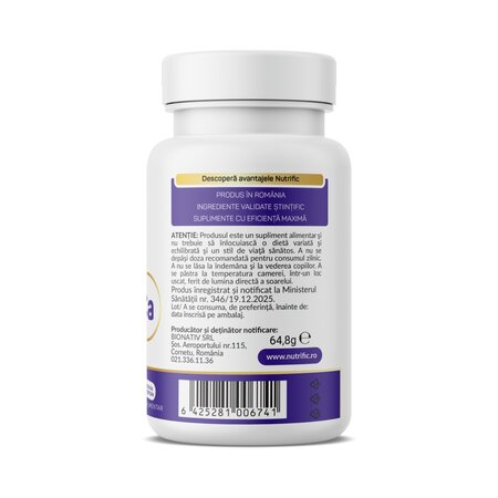 Calciu Citrat Malat, 600 mg, 90 capsule vegetale, Nutrific 807482