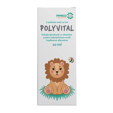 Polyvital picaturi, 20 ml, Pharco