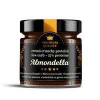 Crema crunchy proteica low carb Almondella, 250 g, Secretele Ramonei