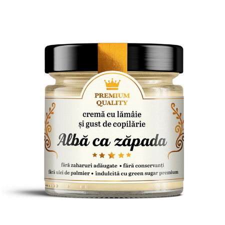 Cream cu lamaie Alba ca zapada, 250 g, Secretele Ramonei