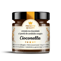 Crema cu ciocolata si pasta de arahide coapte Cioconella, 250 g, Secretele Ramonei