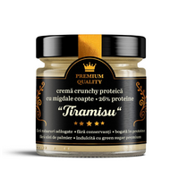 Crema crunchy proteica cu migdale coapte Tiramisu, 250 g, Secretele Ramonei