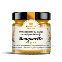 Crema crunchy cu mango, cocos si pasta de caju Mangonella, 250 g, Secretele Ramonei
