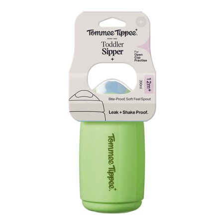 Cana cu cioc anti-curgere Sippee, Verde, 12 luni+, 390 ml, Tommee Tippee 808269