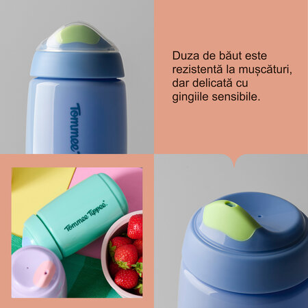 Cana cu cioc anti-curgere Sippee, Verde, 12 luni+, 390 ml, Tommee Tippee 808273