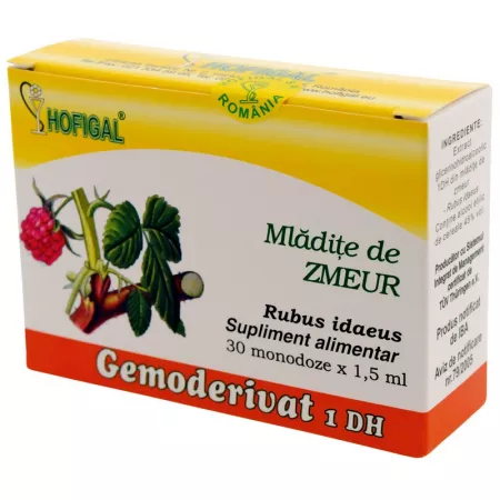 Gemoderivat mladite zmeur, 30 monodoze, Hofigal