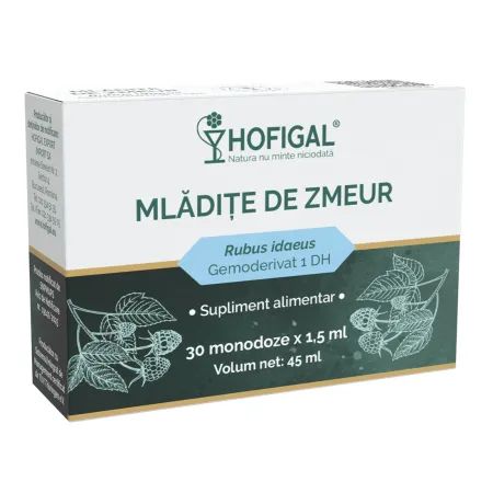 Gemoderivat mladite zmeur, 30 monodoze, Hofigal