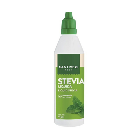 Indulcitor lichid Stevia, 90 ml, Santiveri