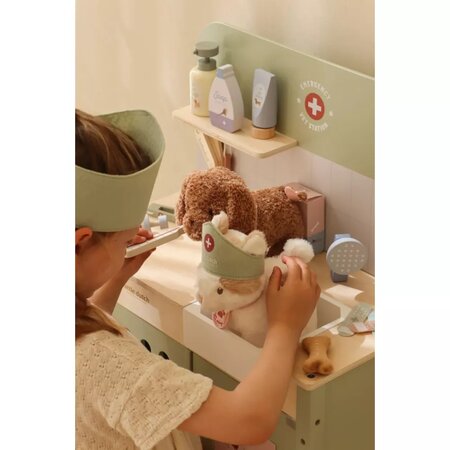 Cabinet veterinar cu accesorii din lemn FSC, Verde, +3 ani, Little Dutch 808397