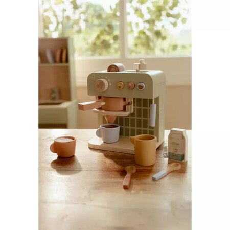 Espressor de cafea din lemn FSC, Verde, +3 ani, Little Dutch 808504
